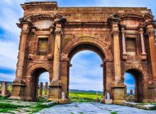 Ancient Great City Of Timgad And The Magnificent Arch Of Trajan