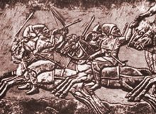 Cimmerian mounted warriors on a Nimrud bas-relief. Image credit: Internet Encyclopedia of Ukraine