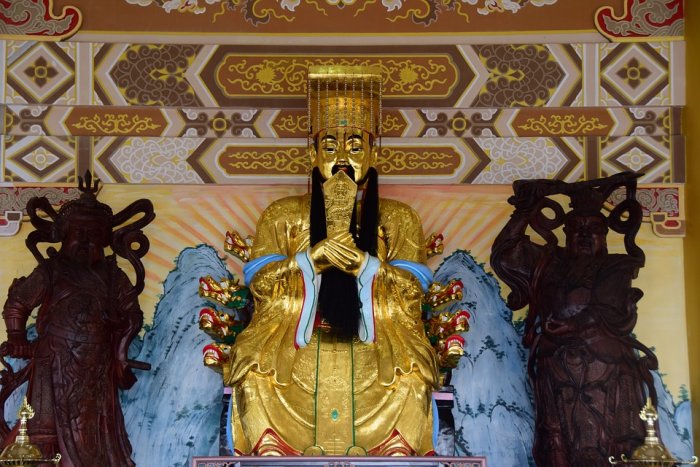 Jade Emperor inside a temple