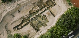 Buried and forgotten for centuries, the foundation walls of a monumental building dating to the era of Alexander the Great have been uncovered in the Egyptian city named in his honor. PHOTOGRAPH COURTESY NATIONAL GEOGRAPHIC