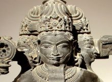 Sculpture of Brahma, Guimet Museum, Paris, France.