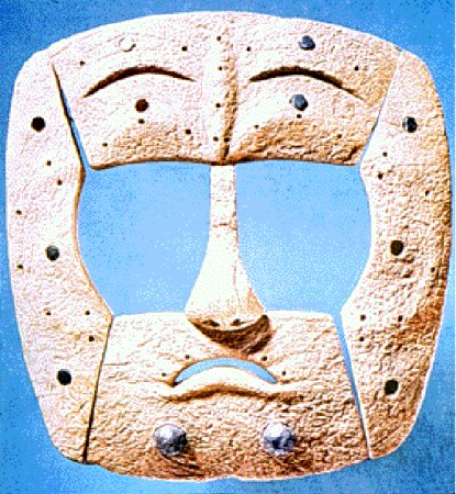 Burial mask from Ipiutak grave, Larsen and Rainey collections, in Danish National Museum, Copenhagen. Phil Mcgillivary, Researchgate