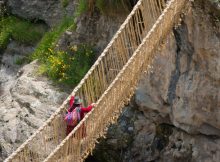 Keshwa Chaca - Last Suspension Rope Bridge Of Inca People