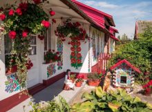 Ancient Village Of Zalipie Where Flowers Are Painted On All Houses