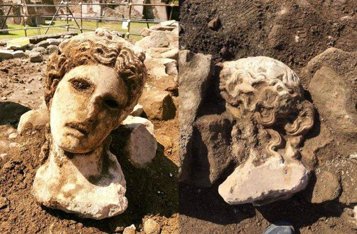 Magnificent 2,000-Year-Old Marble Head Of God Dionysus Discovered In Rome