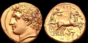Dekadrachm - 50 Litrai, Philippeios type, 317-311, Agathokles, Syracuse