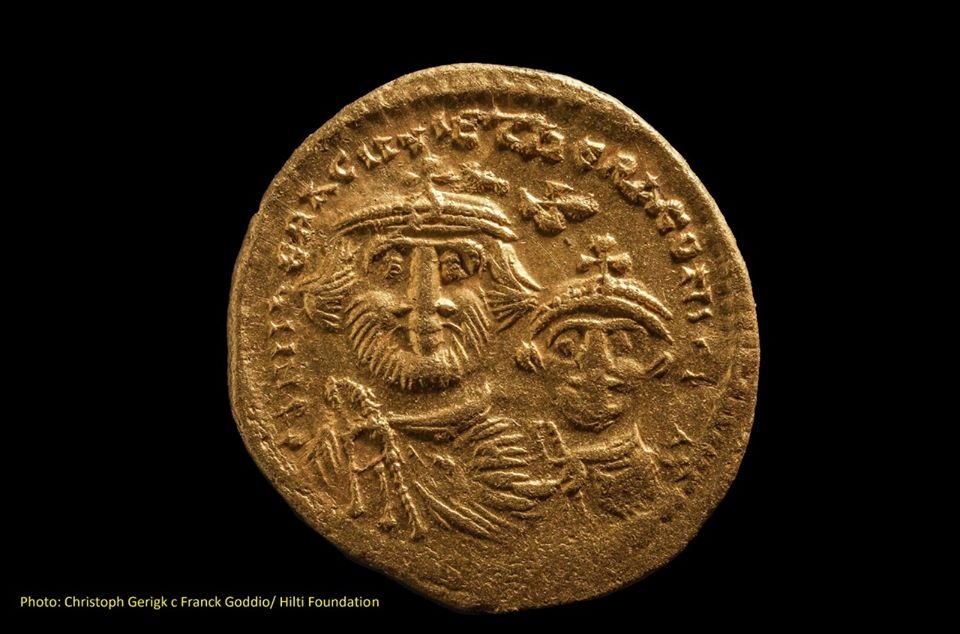 Byzantine era coin recovered from a wreck in the sunken harbour city Heracleion off Egypt 's north coast Egyptian Ministry of Antiquities