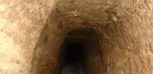 The 40-meter-long looting tunnel from the time of Ottoman Sultan Suleiman the Magnificent inside the 3rd century AD Roman – Thracian tower tomb was wide and tall enough to fit hinnies and mules used for extracting the demolished construction materials. Photos: Photo: Plovdiv Museum of Archaeology/Plamen Kurtev via Plovdiv Time