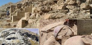 The team of archaeology experts unearth the hidden treasures of the Urartian Kingdom. (AA)