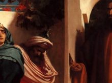 Jezabel and Ahab (c. 1863) by Frederic Leighton