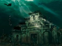 Seen from the pictures of Shicheng City under water, the remains of the once prosperous city still appear as magnificent as they were thousands of years ago. Photo: Chinese National Geography.