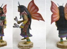 Native American Hopi Carved Butterfly Maiden Kachina Doll.
