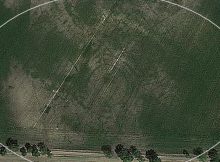 Roundel in Tylice visible on the orthophotomap (credit: M. Sosnowski, source: Google Earth).