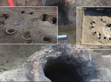 Archaeological excavation with relics of a metallurgical workshop discovered in Warkocz in Lower Silesia. Credit: Stanisław Rzeźnik