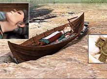 Unusual Viking boat graves unearthed in central Norway. Credit: NTNU