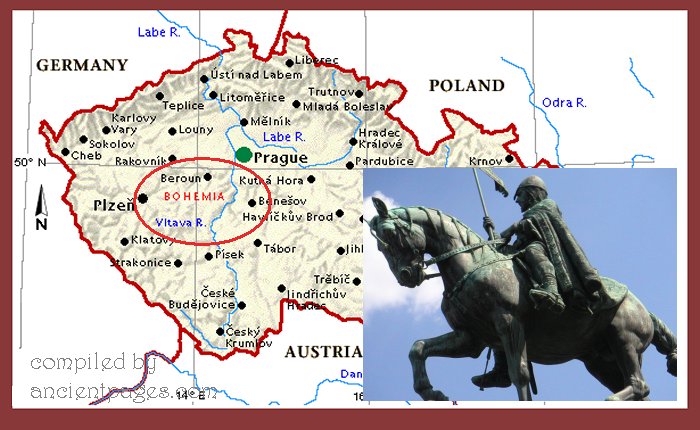Map of Bohemia