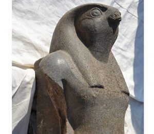 Colossus Of Standing Falcon-Headed God Horus Unearthed In Egypt's Luxor ...