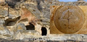 Çakirkaya Monastery, which was built by carving a 65-meter-high rock, estimated to be built between 13th and 15th centuries