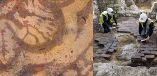 Strange Mythical Creature Resembling A Sphinx Discovered In A Medieval Bathroom