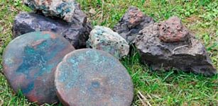 The disc-like copper ingots found in the Late Bronze Age shipwreck at Bulgaria’s Maslen Nos cape.