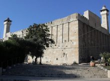 Palestine, Hebron, Cave of the Patriarchs from the south.