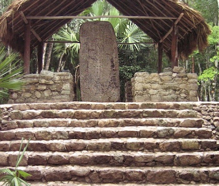 Archaeological excavations in the city of Cobá, Mexico