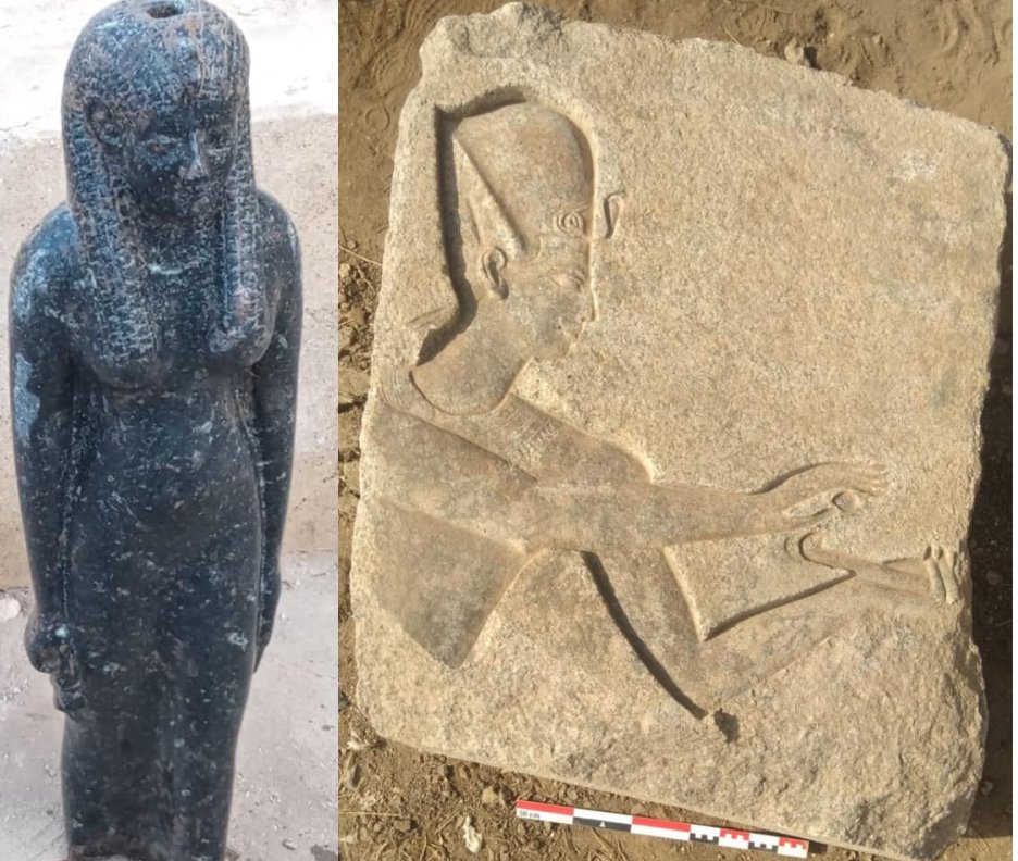 Discoveries in Mit-Rahina, Egypt