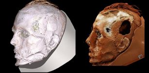 Never-Before-Seen Face Of A Tattooed Tashtyk Man Hidden Behind A Gypsum Death Mask Revealed