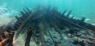 Shipwreck off the coast of Israel