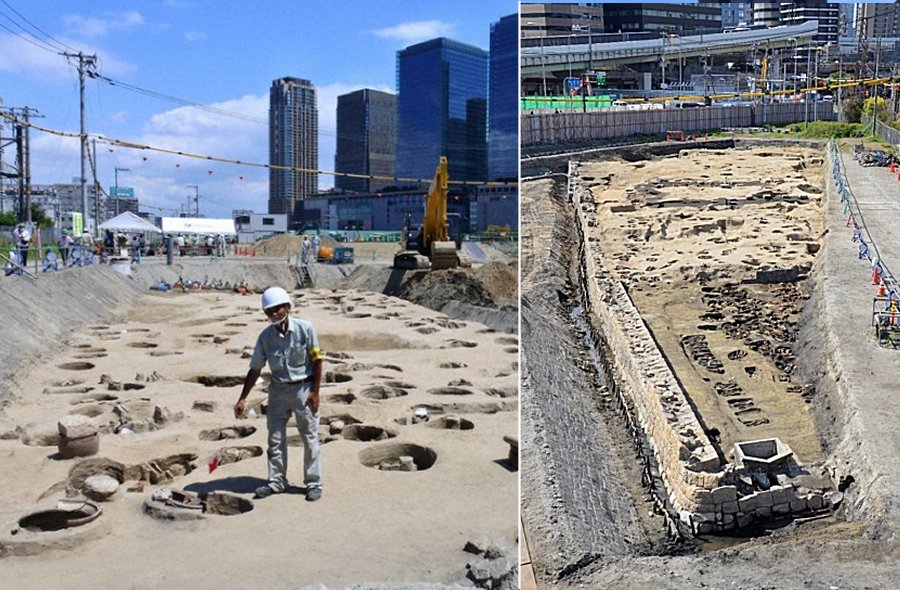Human bones belonging to more than 1,500 bodies are discovered at the site of the former cemetery “Umedahaka” in Osaka