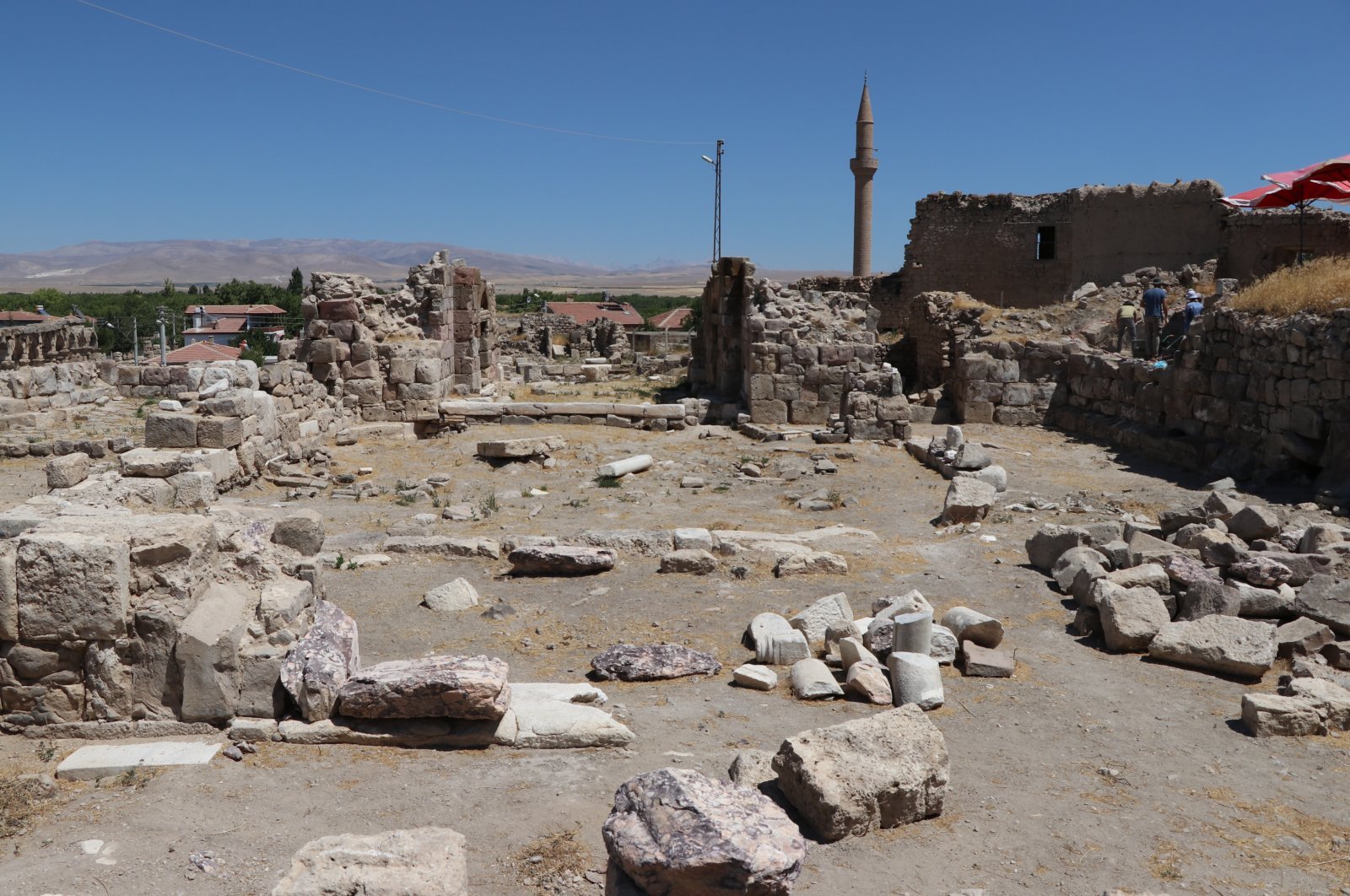 A photo from the excavation area in the ancient city of Tyana, Niğde province, central Turkey, Aug. 9, 2020. (AA Photo)