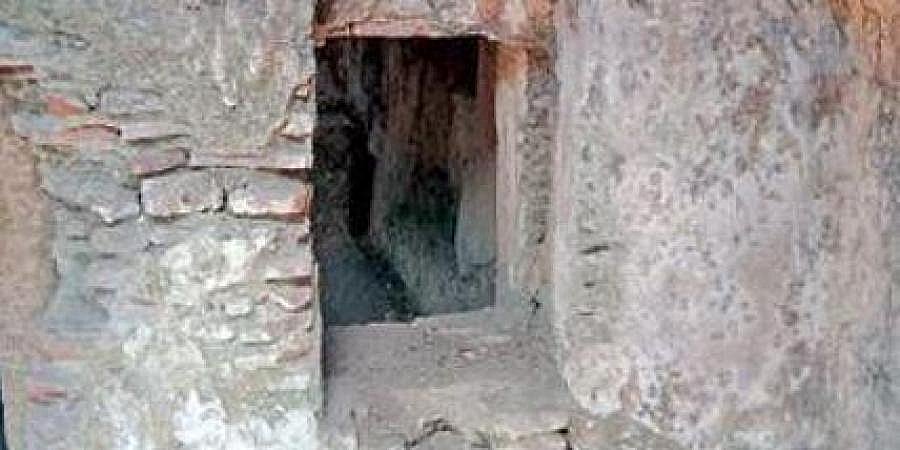 A three-chambered rock-cut temple discovered on the banks of Arjuna River at Sivakasi’s M Pudhupatti village