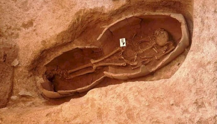 Parthian grave unearthed in Iran's Kurdistand in Iran’s Kurdistan