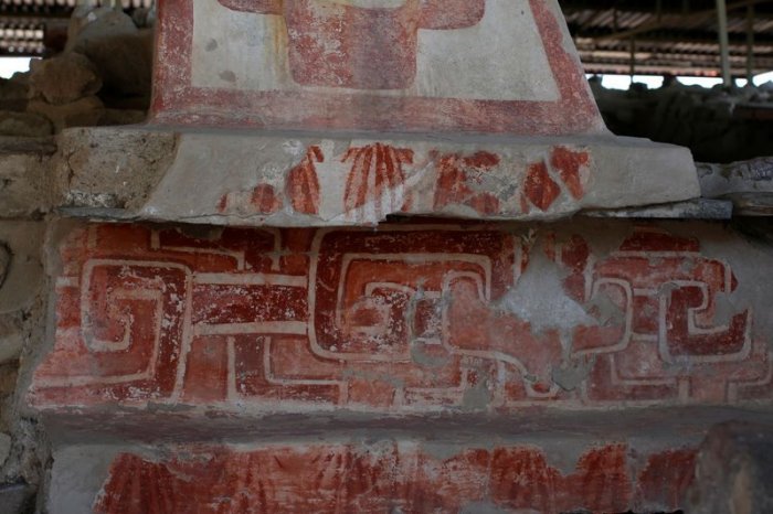 Teotihuacán’s Puzzling Red Glyphs Could Be Unknown Ancient Writing