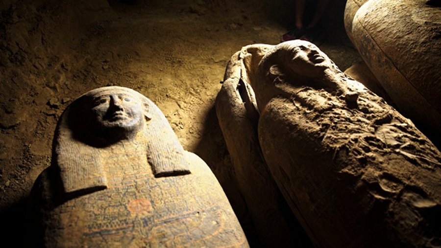 13 coffins unearthed in Saqqara