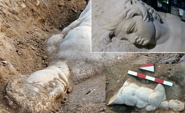 The Satyr relief found in ancient city of Smyrna