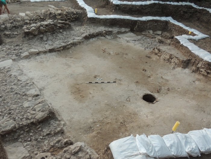 Wine cellar room at the Tel Kabri archaeological site. Image credit: University of Haifa via The Times of Israel