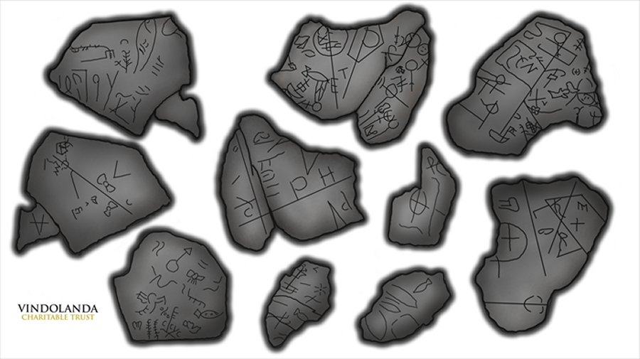 Vindolanda's chalice in fragments