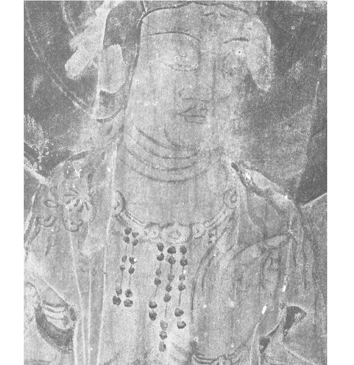 Hidden in plain sight on columns covered by soot, researchers discovered ancient paintings showing eight Buddhist saints. The images were uncovered in 2019 using infrared cameras. Credit: Noriaki Ajima and Yukari Takama