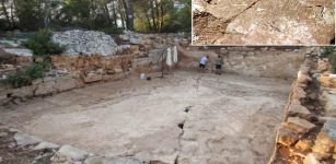 Ancient water cistern in Lumbarda, Croatia