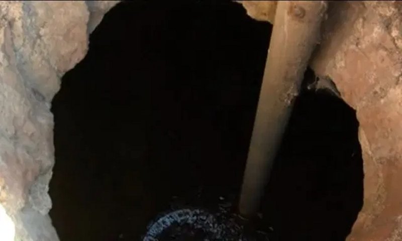 The fresh water inside newly uncovered structure of the holy well, or ayazmo, of the 4th – 5th century AD Early Christian monastery on Bulgaria’s St. Ivan Island, Photo: Video grab from bTV