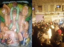 Ancient Hindu Sheetal Temple Vandalized – Lord Shiva And Elephant God Ganesha Statues Destroyed