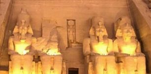 Magnificent Solar Alignment Phenomenon In Abu Simbel - The Sun Illuminates The Face Of Pharaoh Ramses II