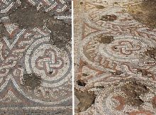 First 5th Century Mosaic Found Near Cirencester Once The Second-Largest Roman-British Town In England