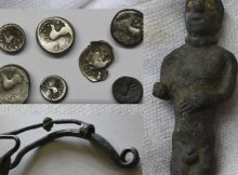 Bronze Celtic Figurine Of Man With Golden Eyes Found In Slovakia