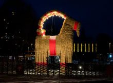 The Magnificent Yule Goat In Gävle, Sweden Has Finally Arrived