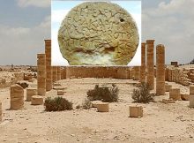 Tombstone Witrh Ancient Greek Inscription Unearthed Near Nitzana In The Negev, Israel