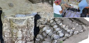 Huge Maya Stucco Mask Unearthed At Ucanha Site In Yucatan