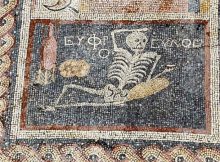 'Skeleton Mosaic' - 2,400-Year-Old Scenes Depicted On Glass Artwork Found In Turkey