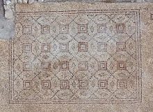 A 1,600-year-old mosaic on display in Yavne